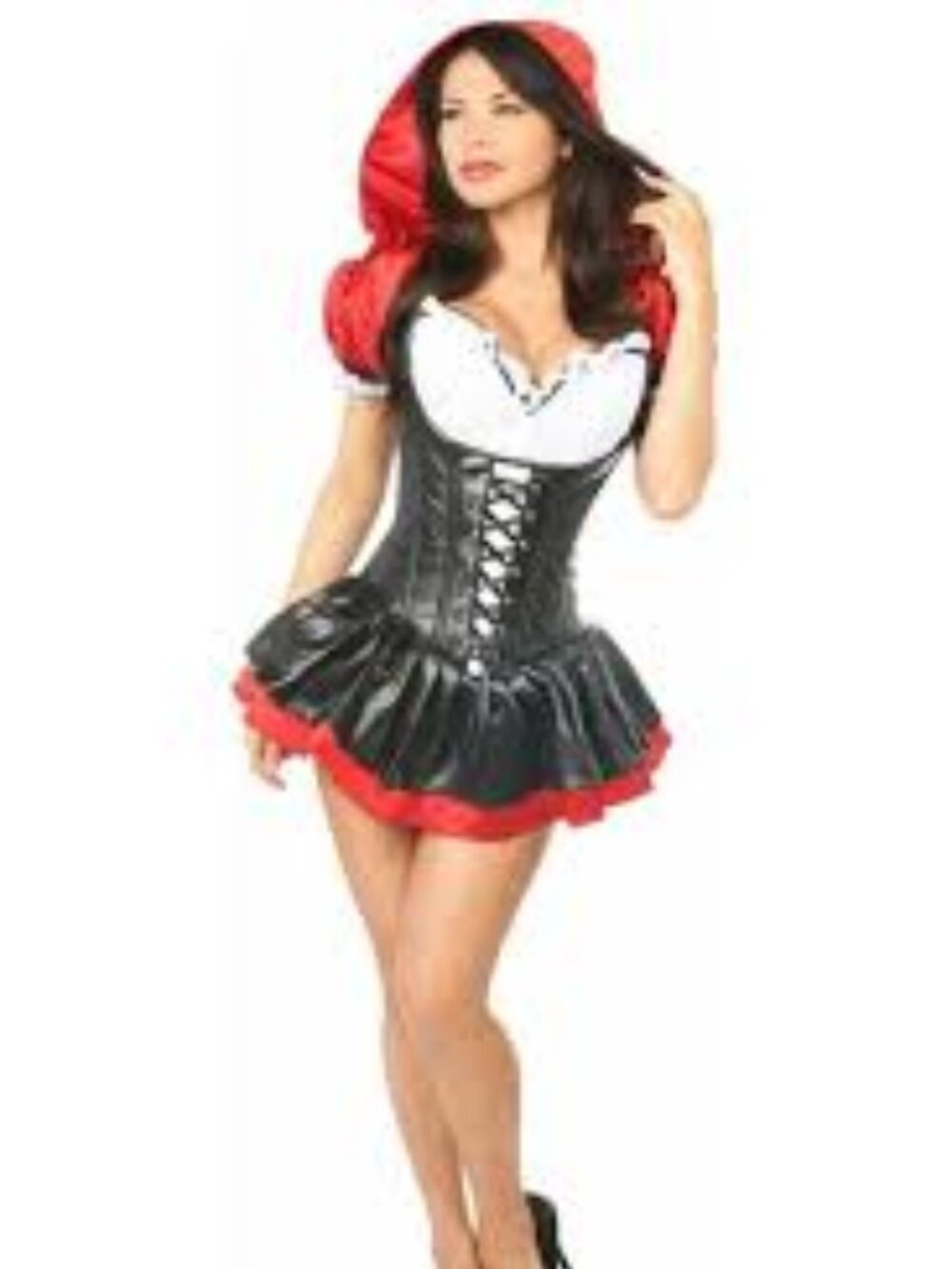 Top Drawer Premium Red Riding Hood Corset Dress Costume